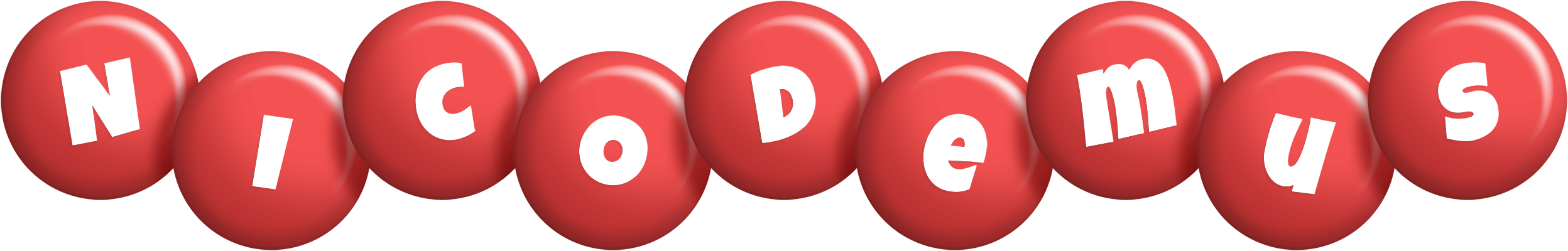 Nicodemus candy-red logo