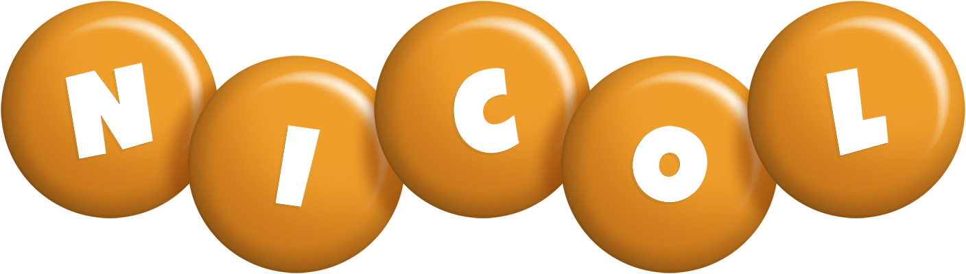 Nicol candy-orange logo