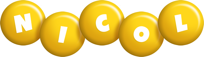 Nicol candy-yellow logo