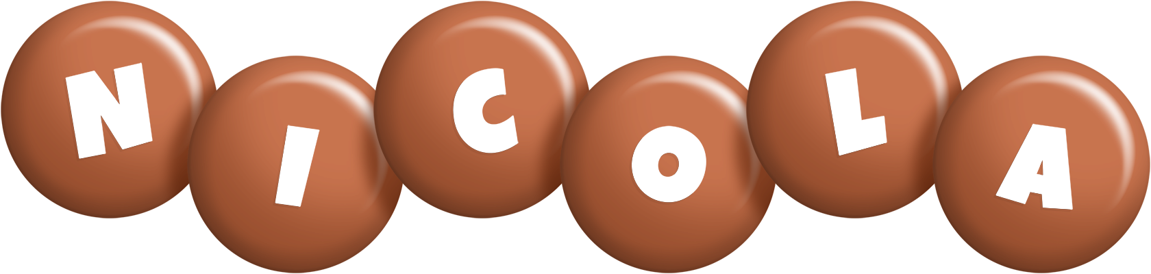 Nicola candy-brown logo