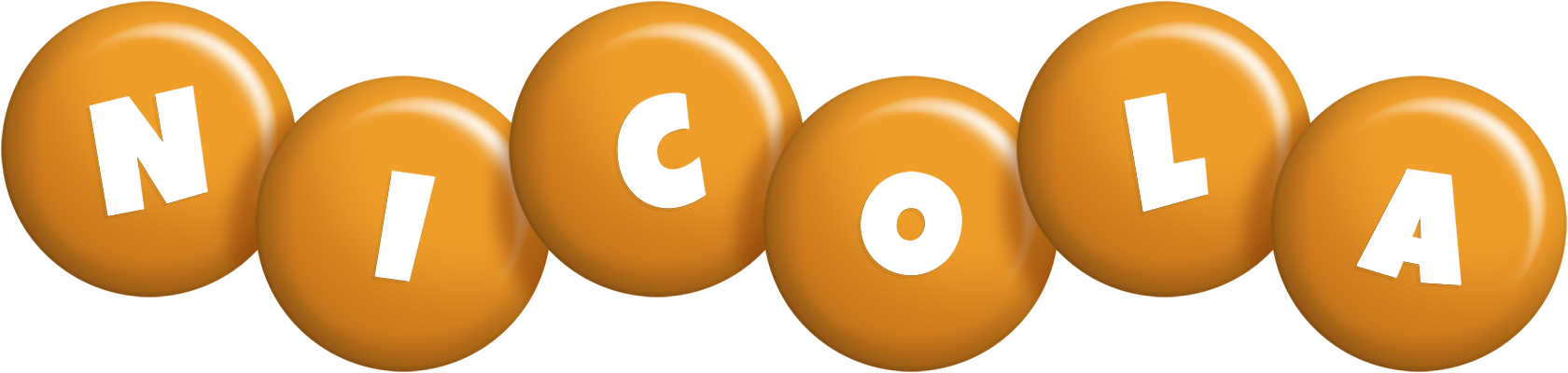Nicola candy-orange logo