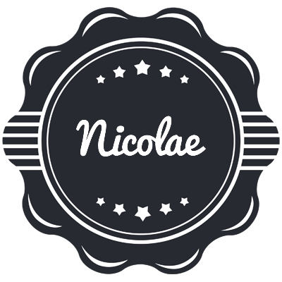 Nicolae badge logo