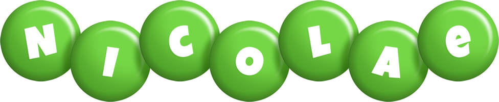 Nicolae candy-green logo