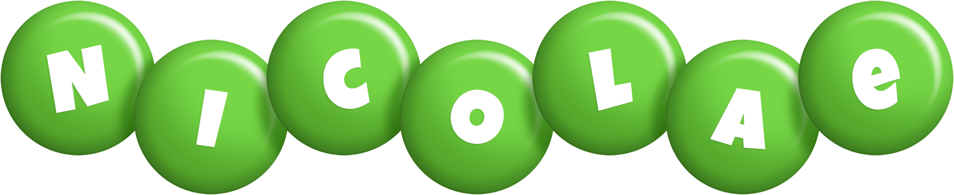 Nicolae candy-green logo