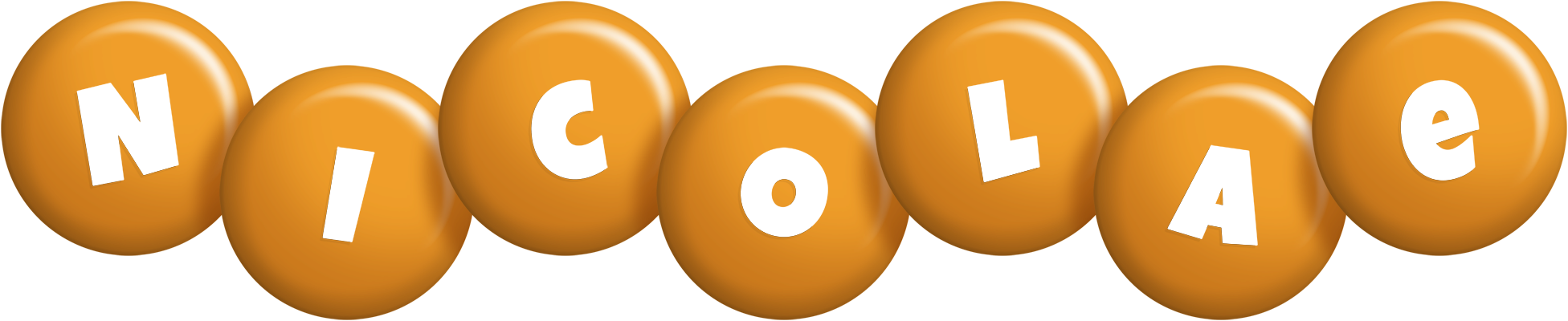 Nicolae candy-orange logo
