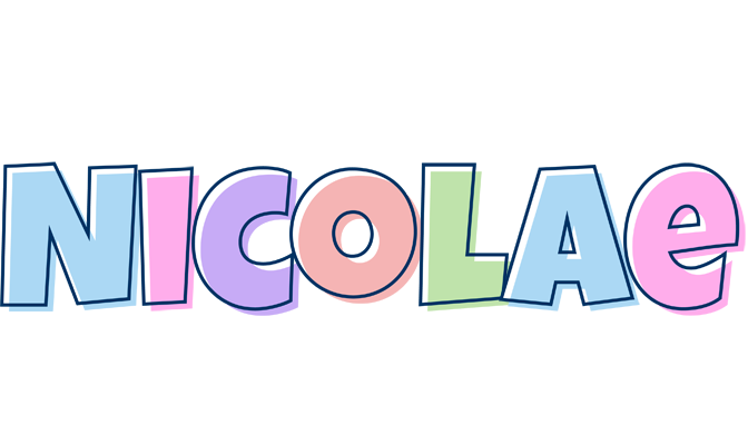 Nicolae pastel logo