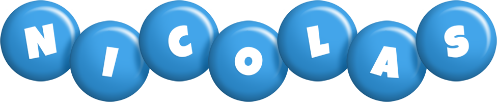 Nicolas candy-blue logo