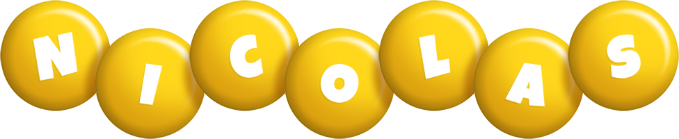 Nicolas candy-yellow logo