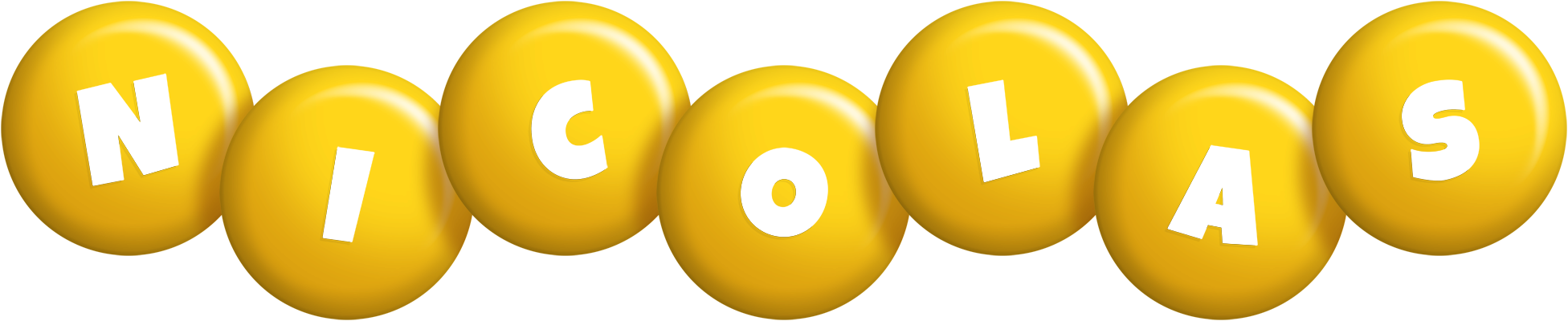 Nicolas candy-yellow logo