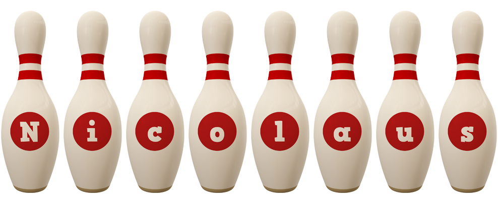 Nicolaus bowling-pin logo