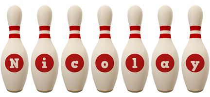 Nicolay bowling-pin logo