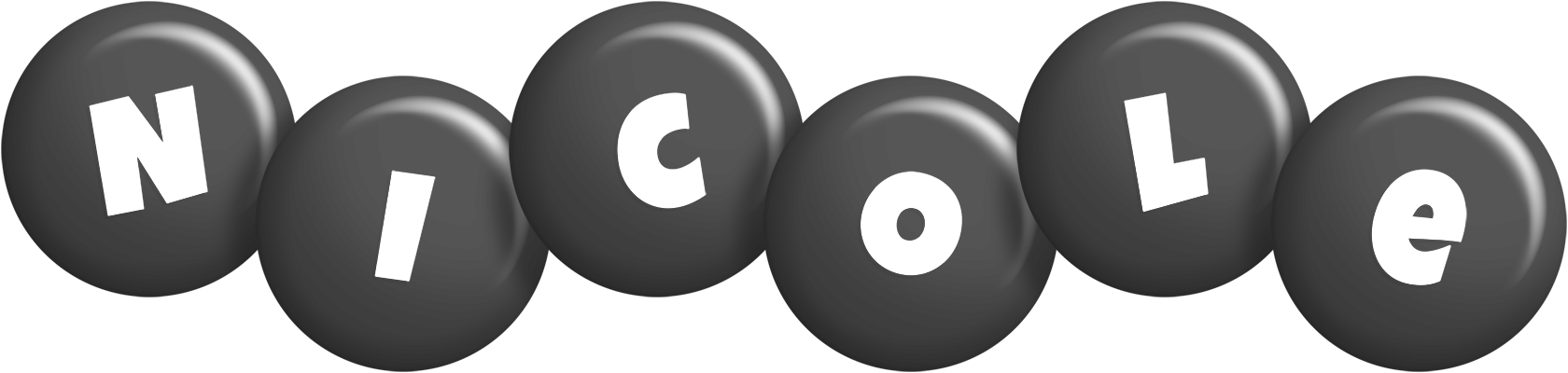 Nicole candy-black logo