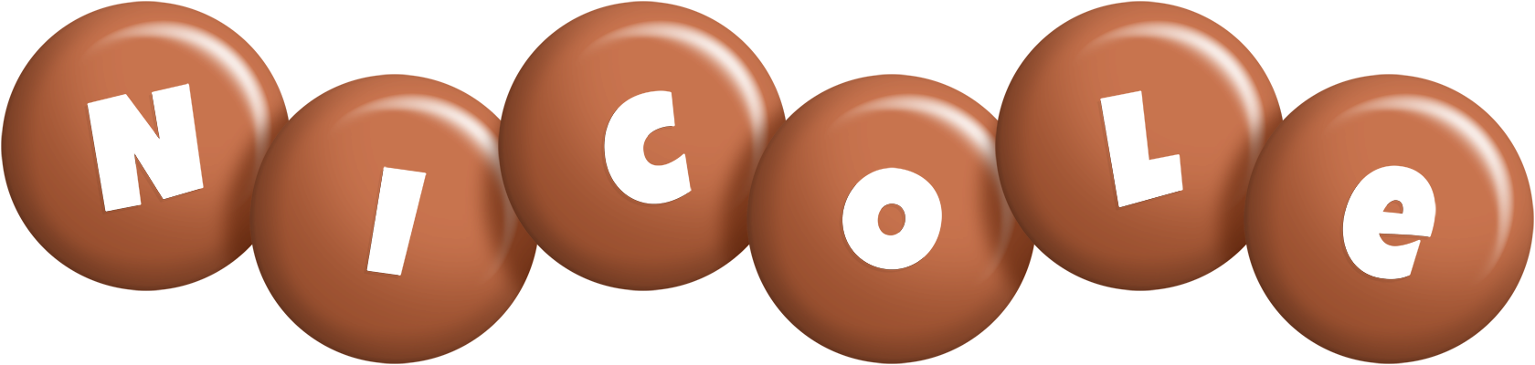 Nicole candy-brown logo