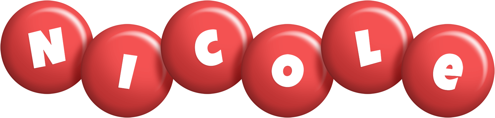Nicole candy-red logo