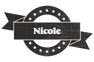 Nicole grunge logo