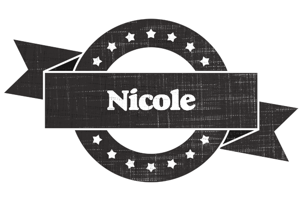 Nicole grunge logo