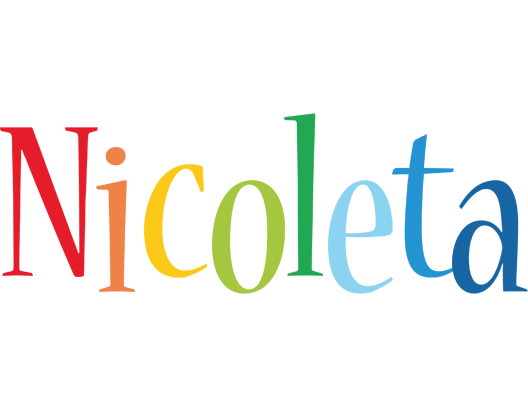 Nicoleta birthday logo