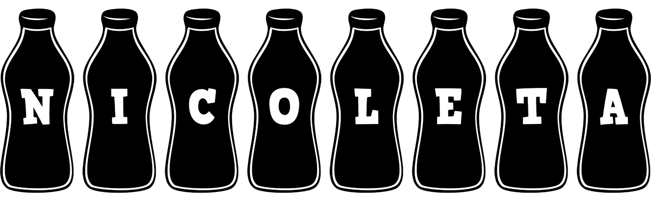 Nicoleta bottle logo
