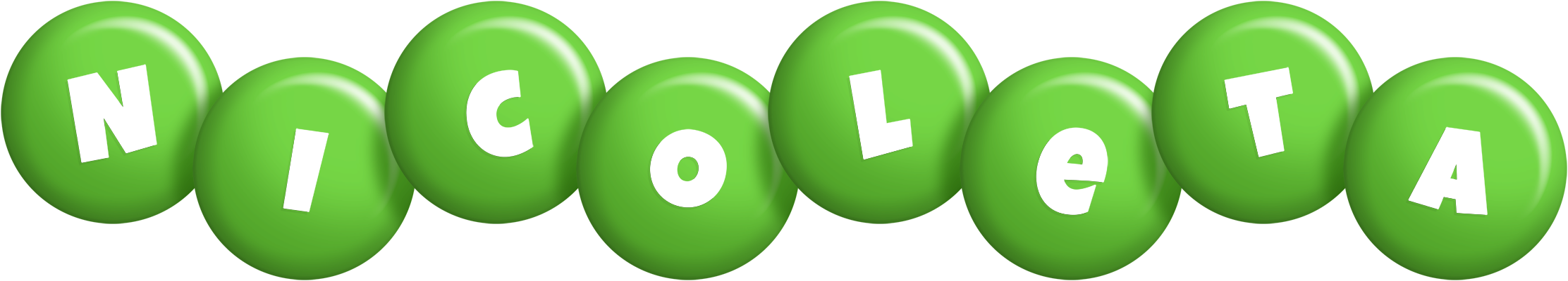 Nicoleta candy-green logo