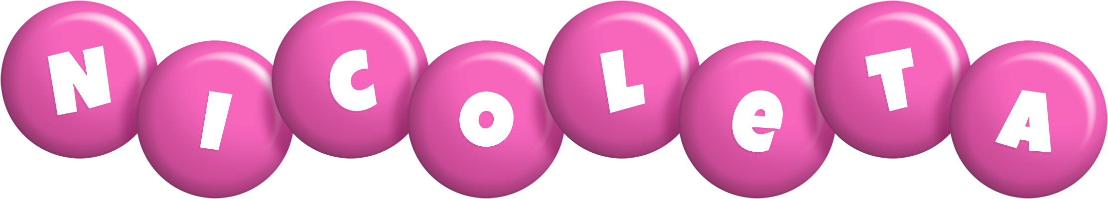 Nicoleta candy-pink logo