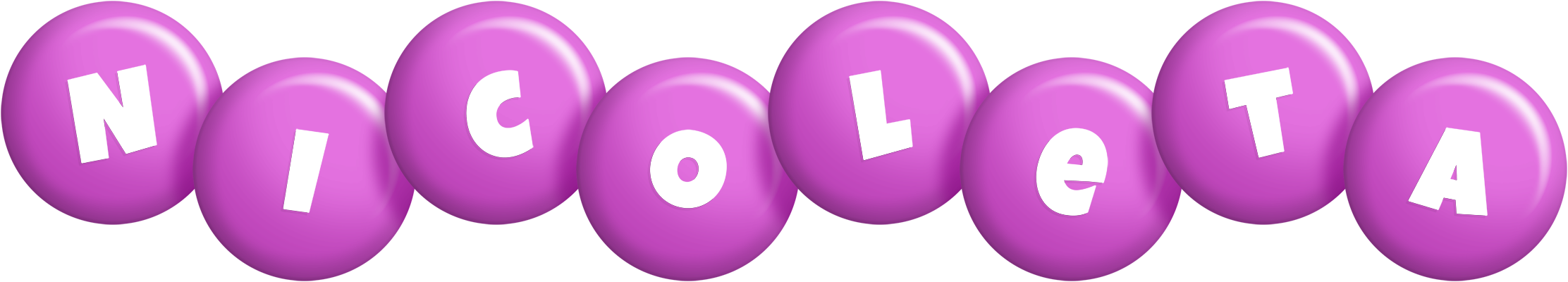 Nicoleta candy-purple logo