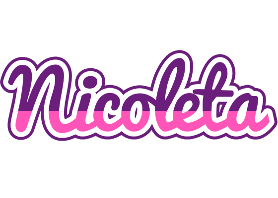 Nicoleta cheerful logo