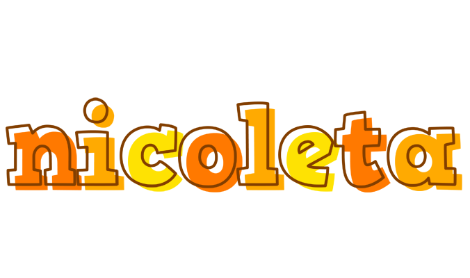 Nicoleta desert logo