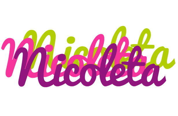 Nicoleta flowers logo