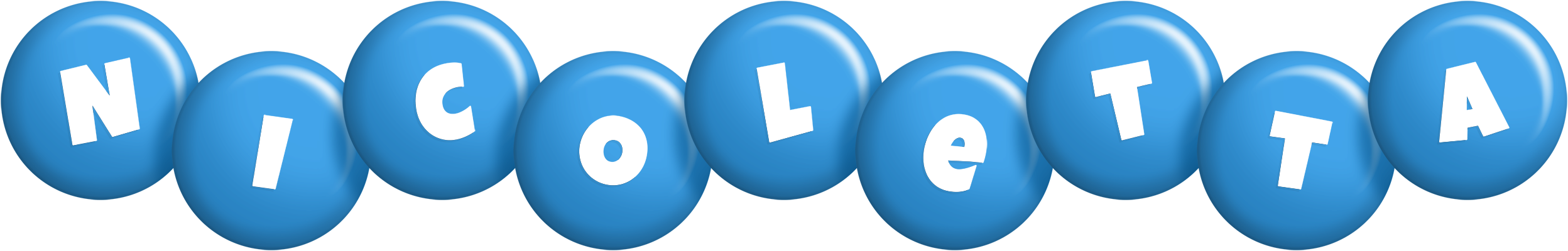 Nicoletta candy-blue logo