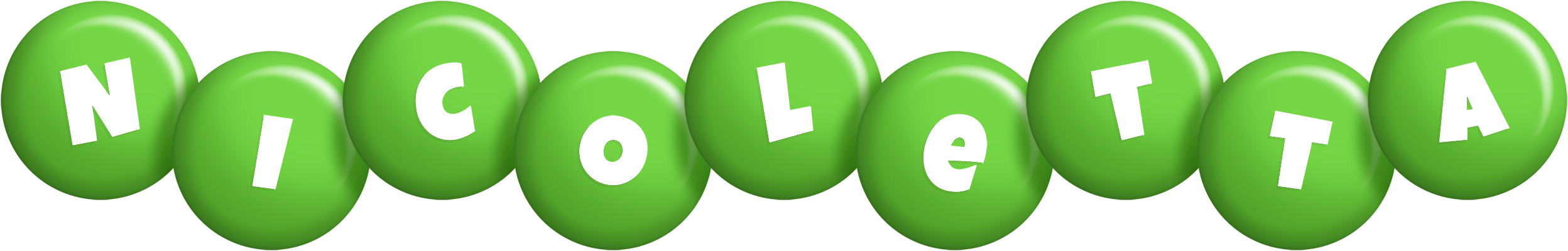Nicoletta candy-green logo