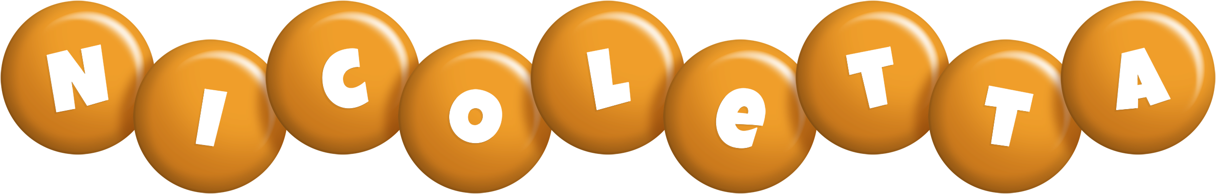 Nicoletta candy-orange logo