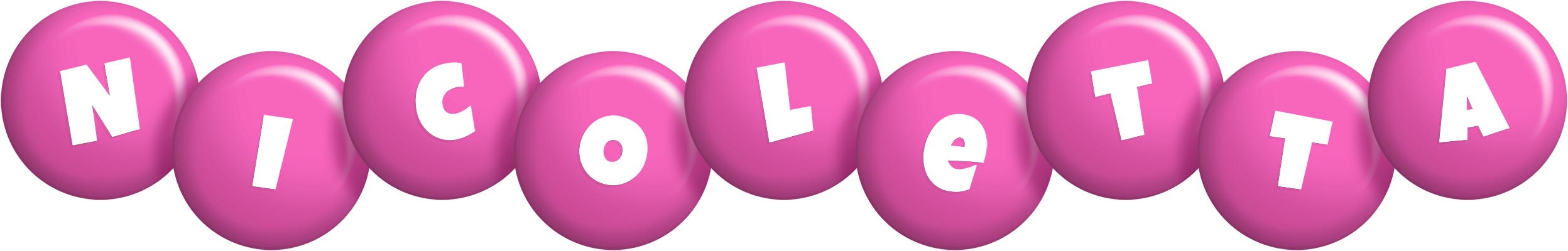 Nicoletta candy-pink logo