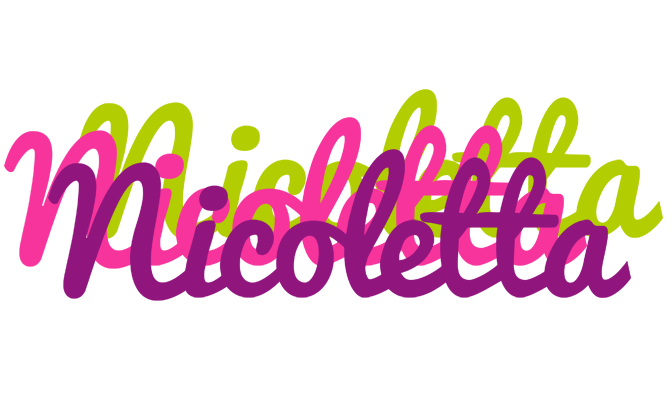 Nicoletta flowers logo