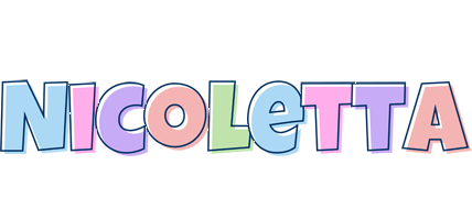 Nicoletta pastel logo