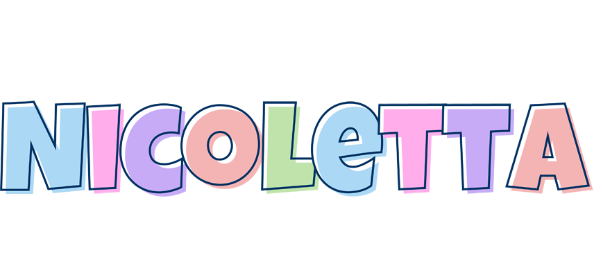 Nicoletta pastel logo
