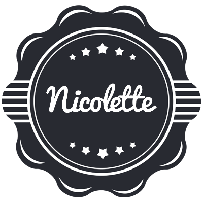 Nicolette badge logo