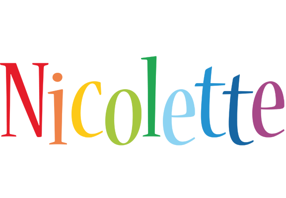 Nicolette birthday logo
