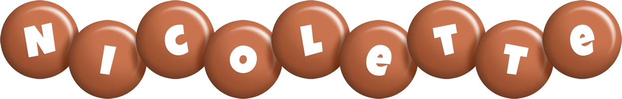 Nicolette candy-brown logo