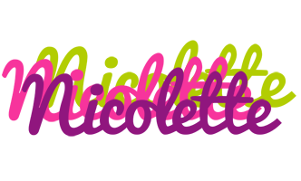 Nicolette flowers logo