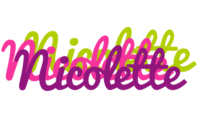 Nicolette flowers logo