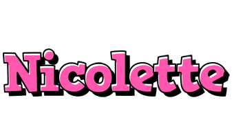 Nicolette girlish logo