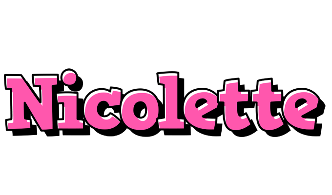Nicolette girlish logo