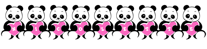 Nicolette love-panda logo