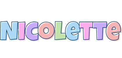 Nicolette pastel logo