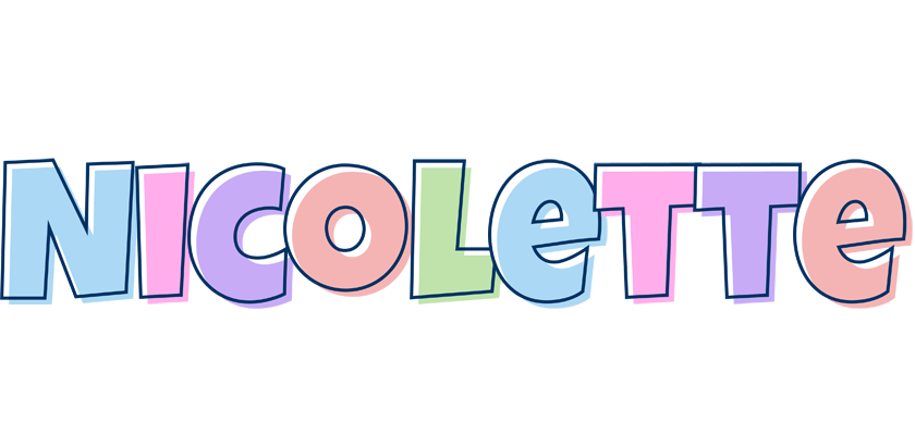 Nicolette pastel logo