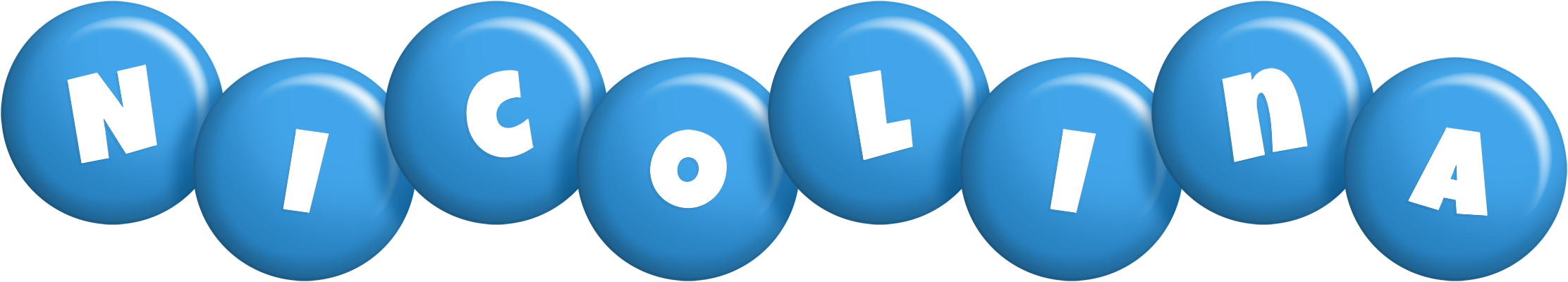 Nicolina candy-blue logo