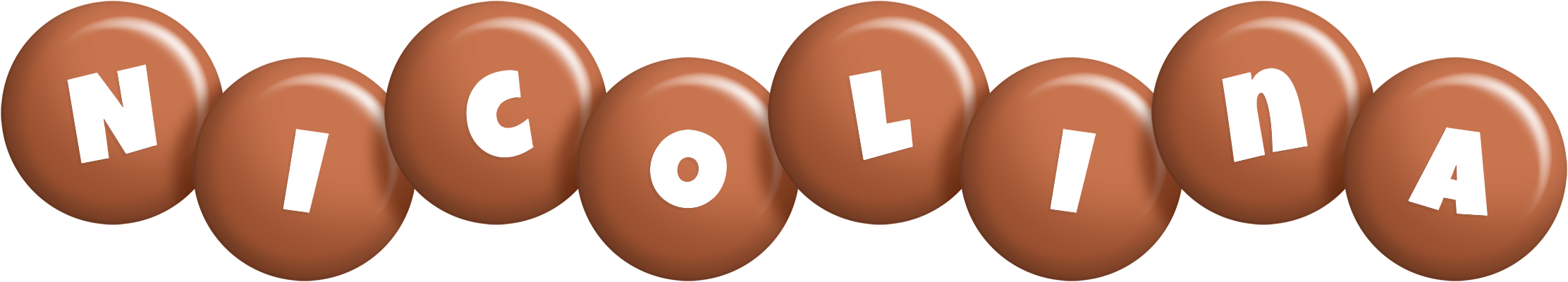 Nicolina candy-brown logo
