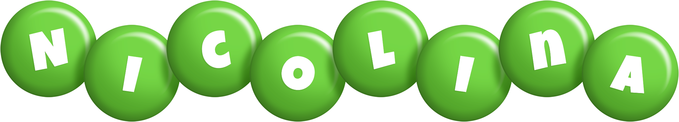 Nicolina candy-green logo