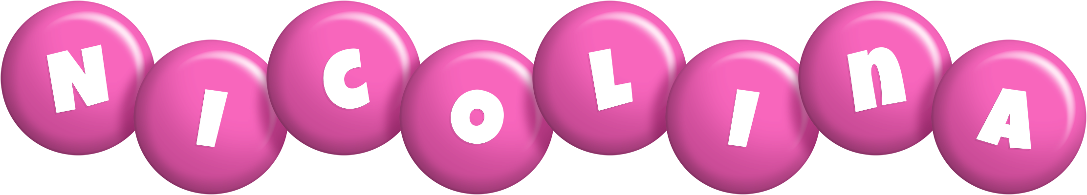 Nicolina candy-pink logo
