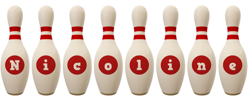 Nicoline bowling-pin logo